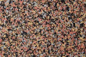 terrazzo floor chip and flake color blend